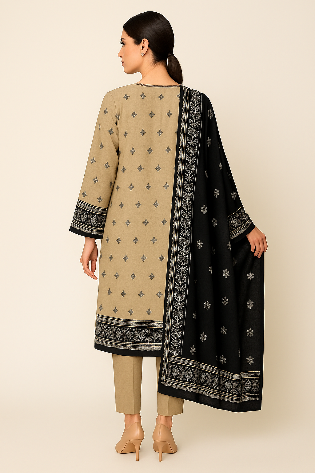 Printed Unstitched Lawn 3 piece suit