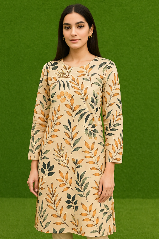 Printed Unstitched Lawn 2 piece suit