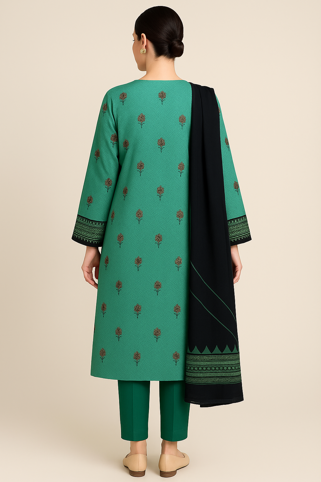 Printed Unstitched Lawn 3 piece suit