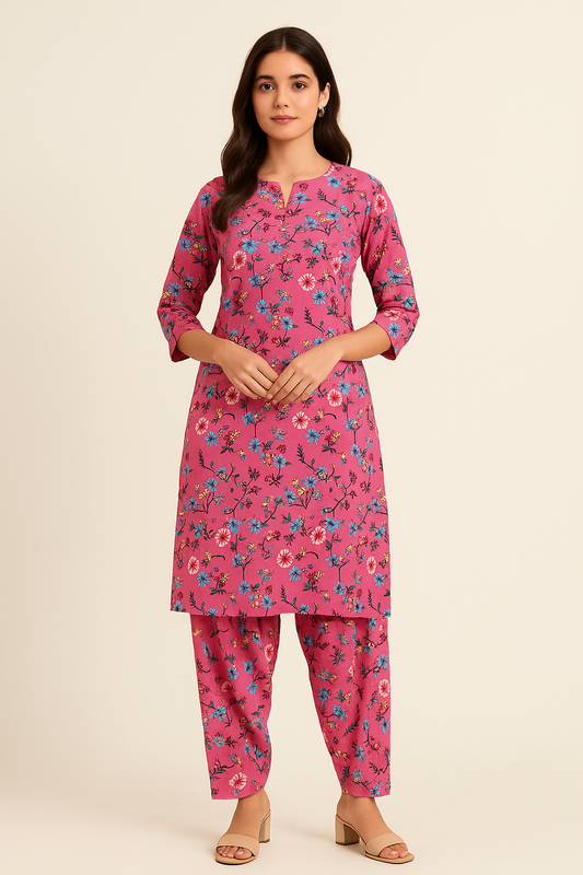 Printed Unstitched Lawn 2 piece suit