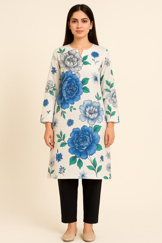 Printed Unstitched Lawn 2 piece suit