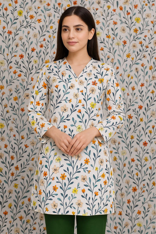 Printed Unstitched Lawn 2 piece suit